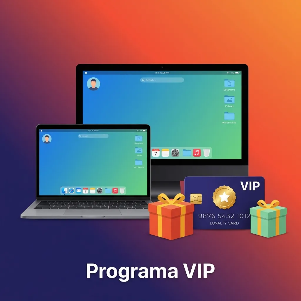 Cinco niveles de programa VIP mostrados con beneficios crecientes desde Bronce hasta Diamante con cashback y recompensas