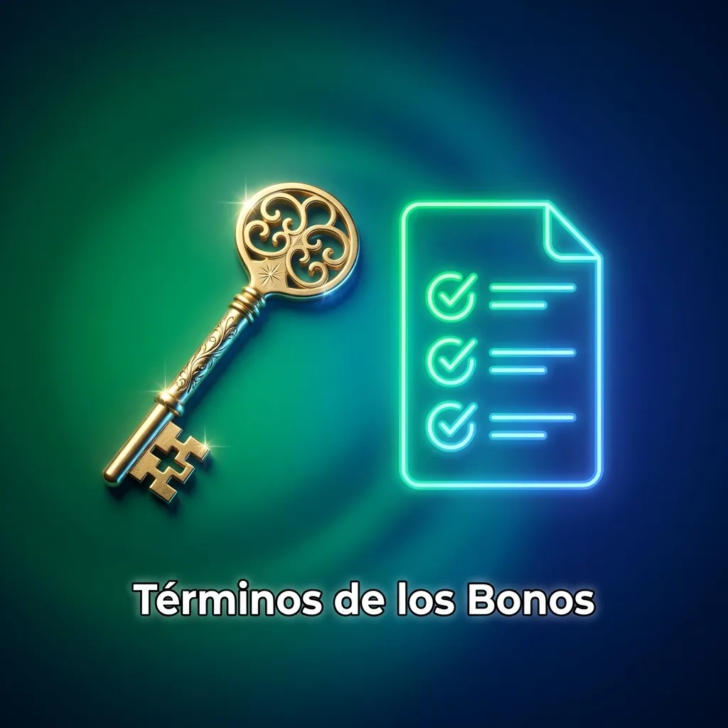 Documento explicando términos y condiciones de bonos de casino incluyendo requisitos de apuesta y restricciones de juego