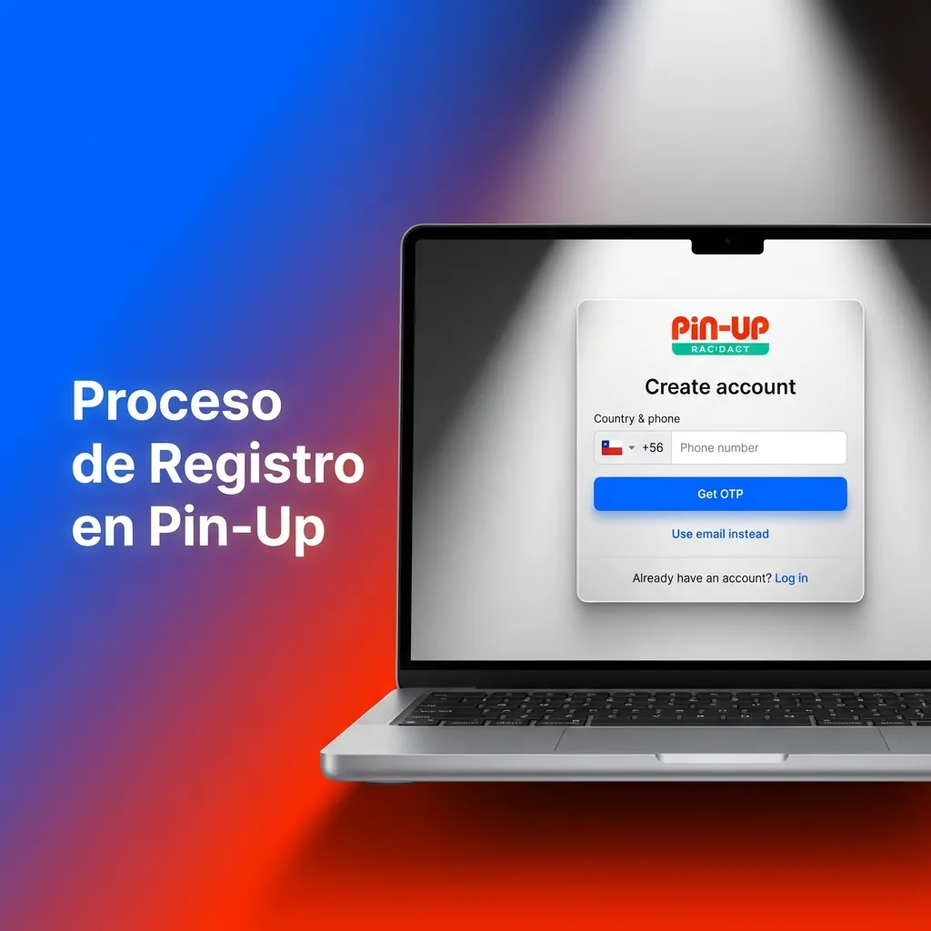Paso a paso del proceso de registro en Pin-Up mostrando formulario de creación de cuenta y campos requeridos