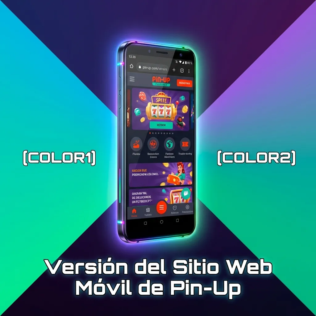 Pin-Up sitio web móvil optimizado en smartphone mostrando apuestas y juegos de casino sin descarga